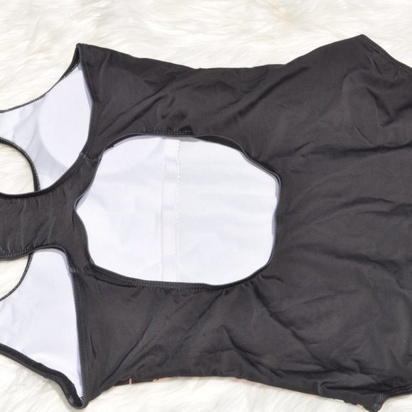 Swimsuit One Piece High-Waist Swimwear Tummy Control Soft Bra Padded Monokini - Picture 6 of 6